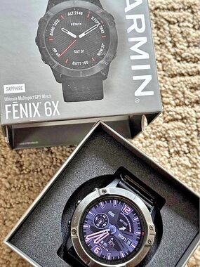 Garmin Fenix 6X Sapphire GPS Smartwatch Black